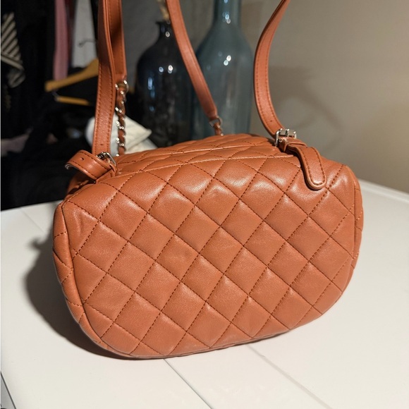 CHANEL Quilted Leather Backpack in with Silver Hardware - Picture 3 of 4